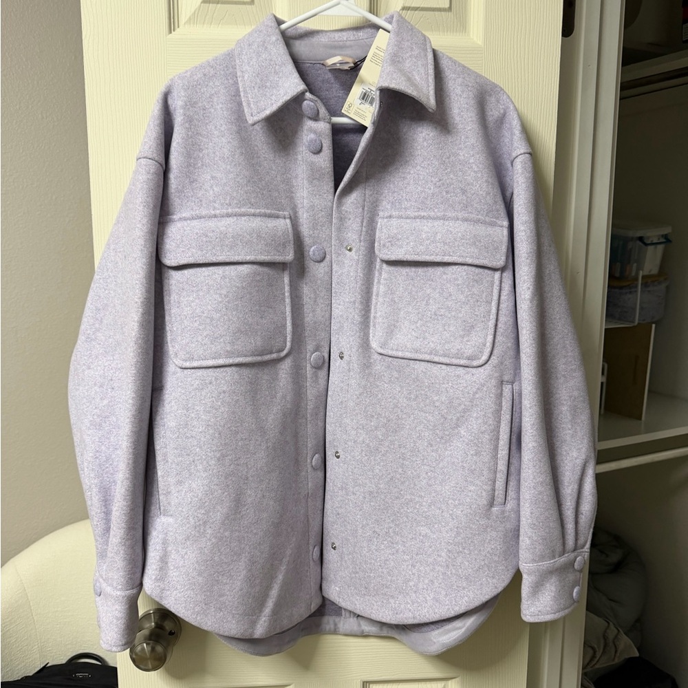CALIA by Carrie Underwood Lavender Shirt Jacket